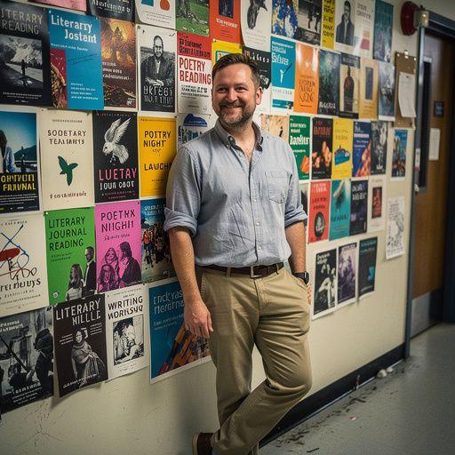 Kreativní workshop, kde účastníci sdílejí své literární nápady a básně.